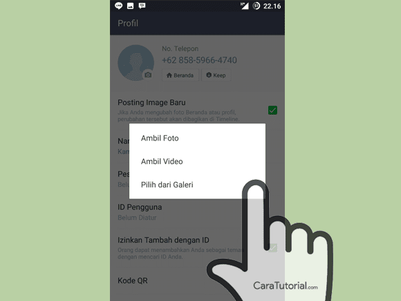 Pilih foto profil LINE kamu Pilih foto profil LINE