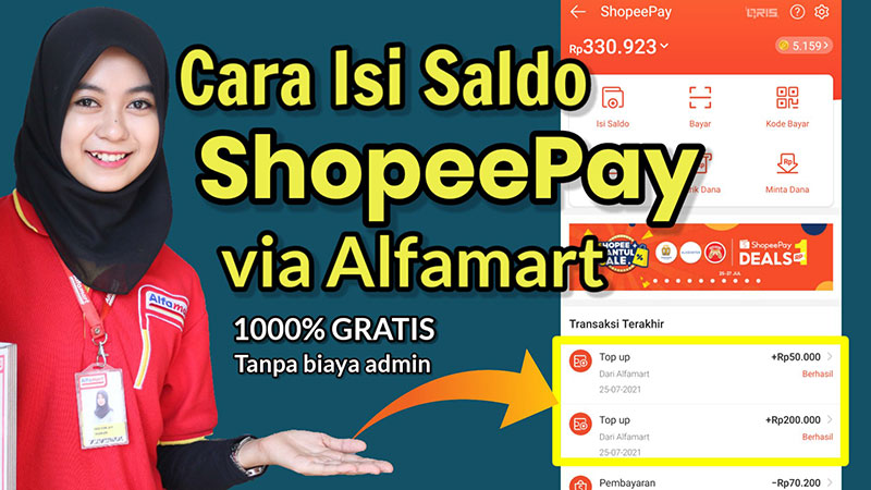 Cara Isi Saldo (Top Up) ShopeePay di Alfamart Paling Mudah dan Cepat Cara Isi Saldo (Top Up) ShopeePay di Alfamart Paling Mudah dan Cepat