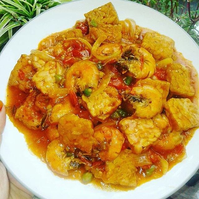 Resep & Cara Membuat Udang Tempe Saus Asam Manis Pedas Resep & Cara Membuat Udang Tempe Saus Asam Manis Pedas