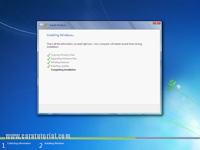 Cara Tutorial Install Windows 7 (Lengkap dengan Gambar)