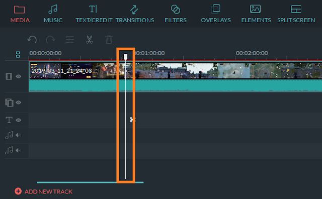 Cara Memotong Video (Split) di Wondershare Filmora