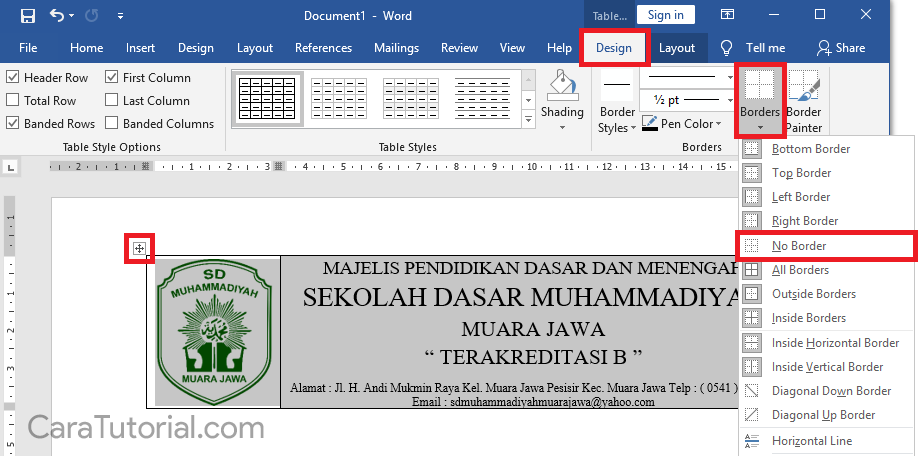 Cara Membuat Kop Surat di Microsoft Word yang Bagus dan Rapi Cara Membuat Kop Surat di Microsoft Word yang Bagus dan Rapi
