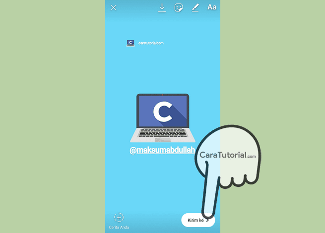 Cara Repost Story Instagram Orang Lain di Android