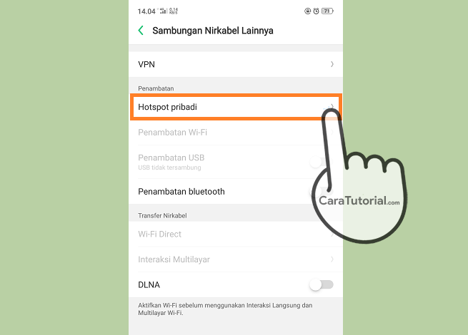 Cara Mengaktifkan Hotspot Pribadi di HP OPPO F9 Cara Mengaktifkan Hotspot Pribadi di HP OPPO F9