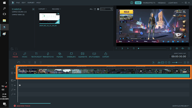 Cara Memotong Video (Split) di Wondershare Filmora