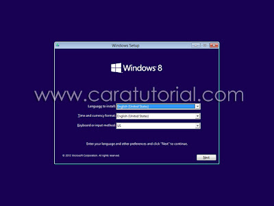 Cara Tutorial Install Windows 8