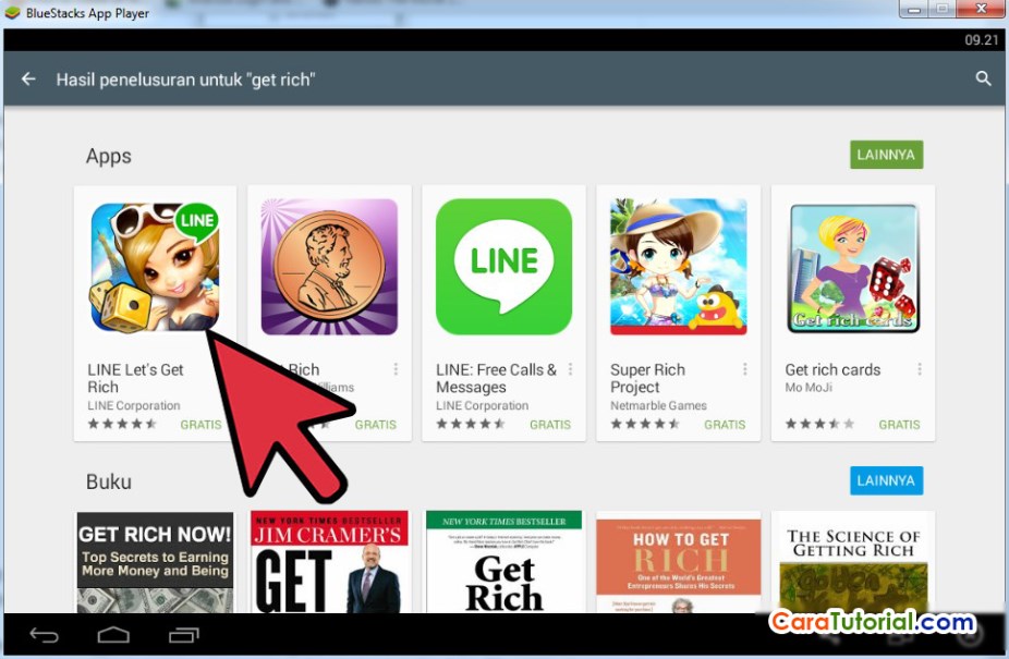 Install LINE Let's Get Rich di Komputer atau Laptop