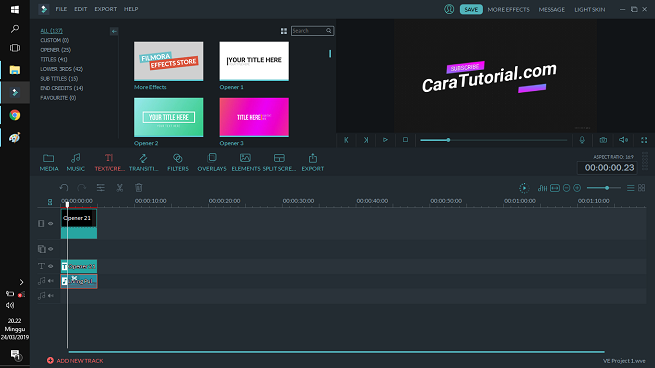 Cara Membuat Opening (Intro) Video di Wondershare Filmora Cara Membuat Opening (Intro) Video di Wondershare Filmora