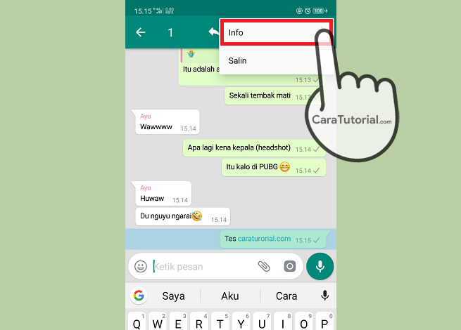Melihat Siapa Yang Sudah Baca Pesan Kita di Grup WhatsApp Melihat Siapa Yang Sudah Baca Pesan Kita di Grup WhatsApp
